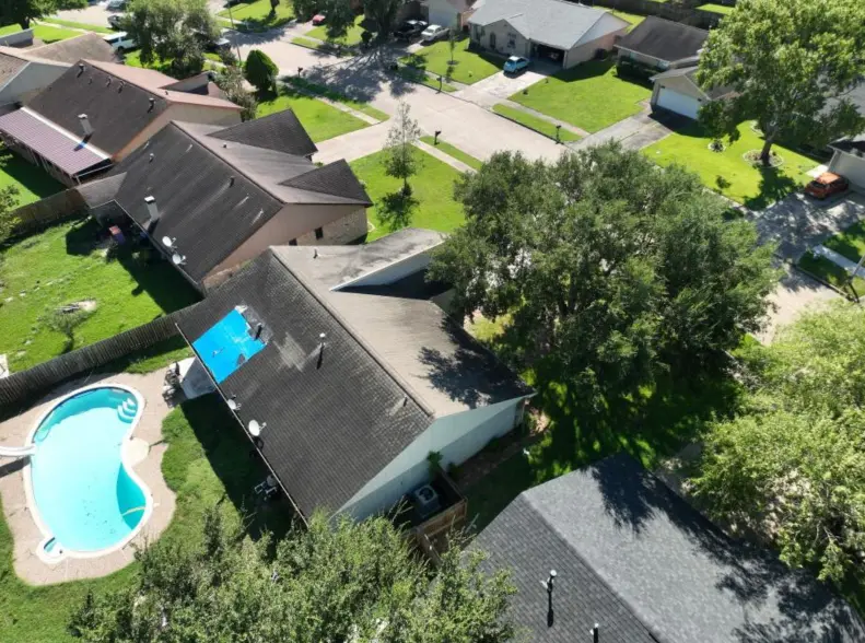 houston roofing before and after